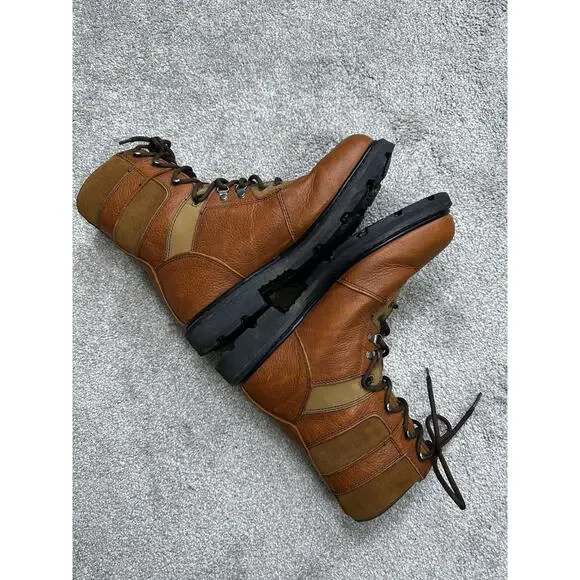 Wolverine Work Boots Mens 13M Brown Leather Lace Up Combat W04217 Slip Resistant - Picture 11 of 12